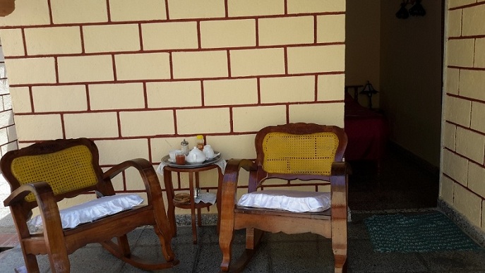 'Entrance to the second bedroom' Casas particulares are an alternative to hotels in Cuba.